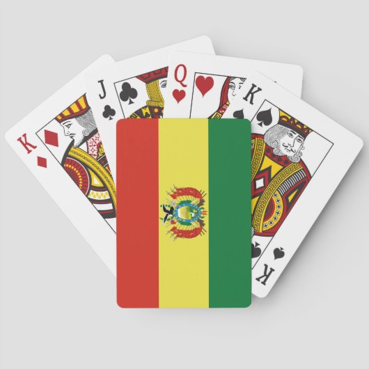 Flagge Boliviens Spielkarten (Rückseite)