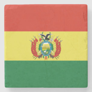 Flagge Boliviens Steinuntersetzer