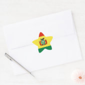 Flagge Boliviens Stern-Aufkleber (Umschlag)