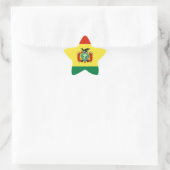 Flagge Boliviens Stern-Aufkleber (Tasche)
