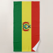 Flagge Boliviens Strandtuch (Vorderseite)