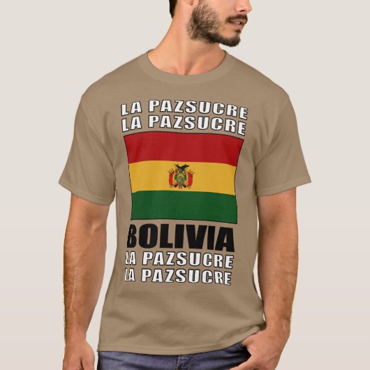 Flagge Boliviens T-Shirt (Vorderseite)