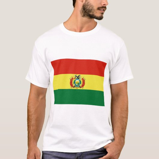 Flagge Boliviens T-Shirt (Vorderseite)