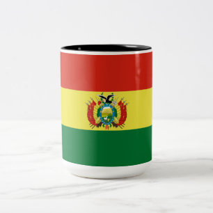 Flagge Boliviens Zweifarbige Tasse