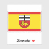 Flagge Bonn, Deutschland Aufkleber (Blatt)
