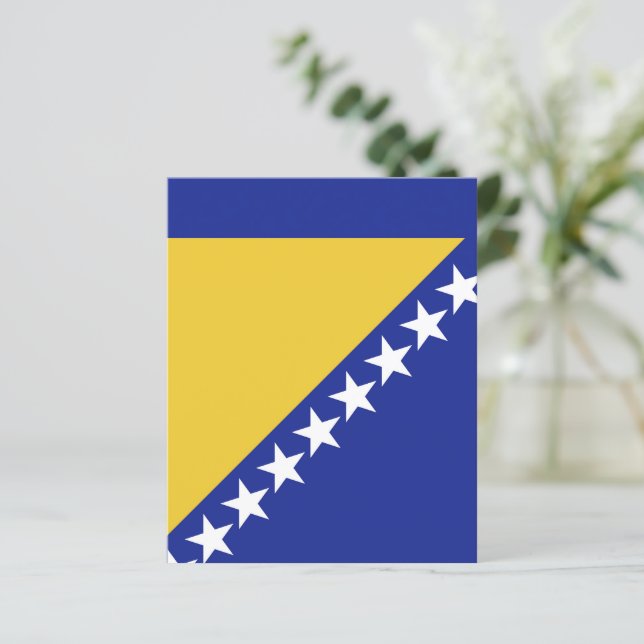 Flagge Bosnien und Herzegowina (Stehend Vorderseite)