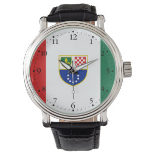 Flagge Bosnien und Herzegowina Armbanduhr
