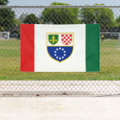 Flagge Bosnien und Herzegowina Banner (Insitu)