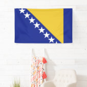 Flagge Bosnien und Herzegowina Banner (Insitu)