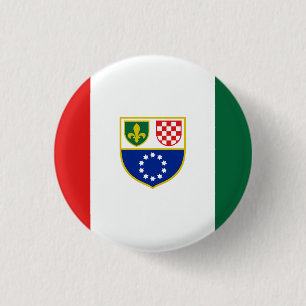 Flagge Bosnien und Herzegowina Button