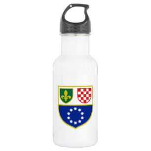 Flagge Bosnien und Herzegowina Edelstahlflasche