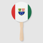 Flagge Bosnien und Herzegowina Fächer (Rückseite)
