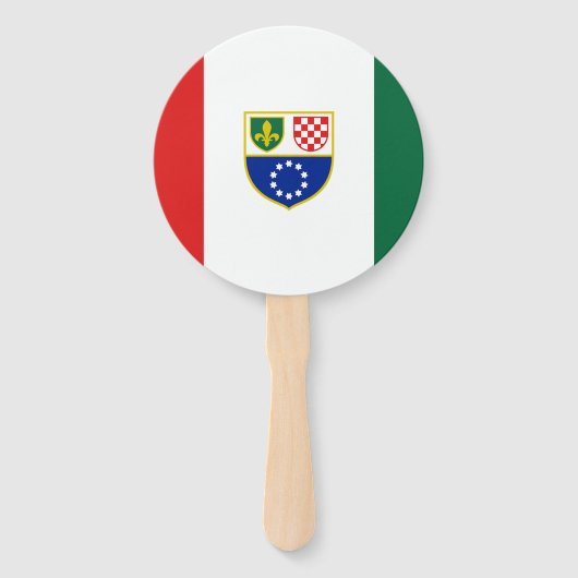Flagge Bosnien und Herzegowina Fächer (Rückseite)