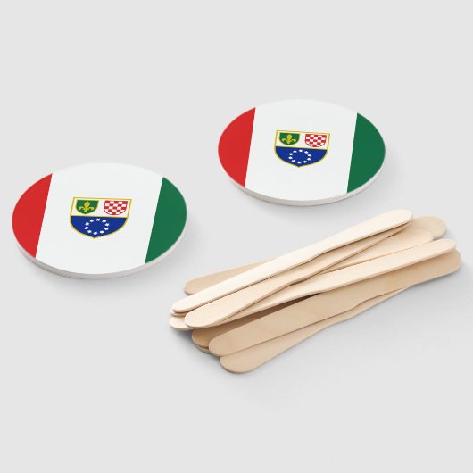 Flagge Bosnien und Herzegowina Fächer (Non-assembled)