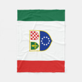 Flagge Bosnien und Herzegowina Fleecedecke (Vorderseite)
