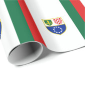 Flagge Bosnien und Herzegowina Geschenkpapier (Rolleneckpunkt)