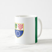 Flagge Bosnien und Herzegowina Kaffeetasse (VorderseiteRechts)