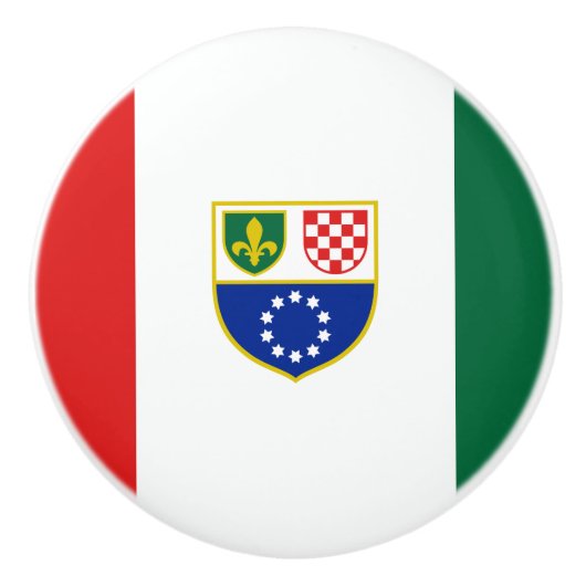 Flagge Bosnien und Herzegowina Keramikknauf (Vorderseite)