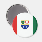 Flagge Bosnien und Herzegowina Magnet (Vorderseite/Rückseite)