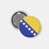 Flagge Bosnien und Herzegowina Magnet (Vorderseite/Rückseite)