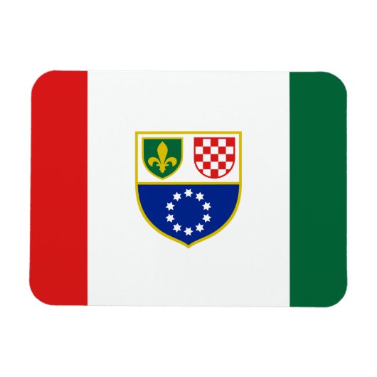 Flagge Bosnien und Herzegowina Magnet (Horizontal)