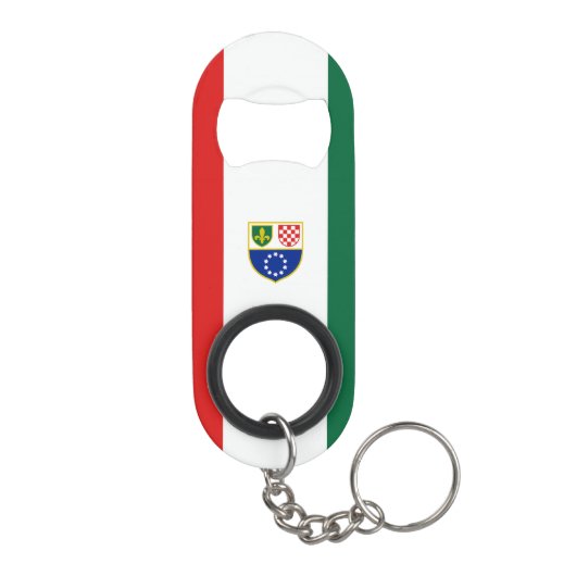 Flagge Bosnien und Herzegowina Mini Flaschenöffner (Rückseite)