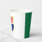 Flagge Bosnien und Herzegowina Pappbecher (Rückseite)