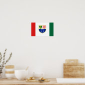 Flagge Bosnien und Herzegowina Poster (Küche)