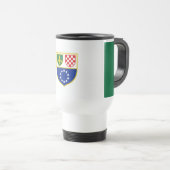 Flagge Bosnien und Herzegowina Reisebecher (VorderseiteRechts)