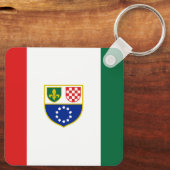 Flagge Bosnien und Herzegowina Schlüsselanhänger (Rückseite)