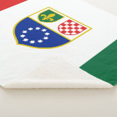 Flagge Bosnien und Herzegowina Sherpadecke (3/4)