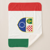 Flagge Bosnien und Herzegowina Sherpadecke (Vorderseite)