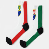 Flagge Bosnien und Herzegowina Socken (Linkes Detail)