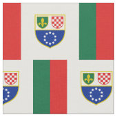 Flagge Bosnien und Herzegowina Stoff (Nahaufnahme)