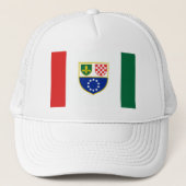 Flagge Bosnien und Herzegowina Truckerkappe (Vorderseite)