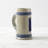 Flagge Bosniens Bierglas (Vorderseite Links)