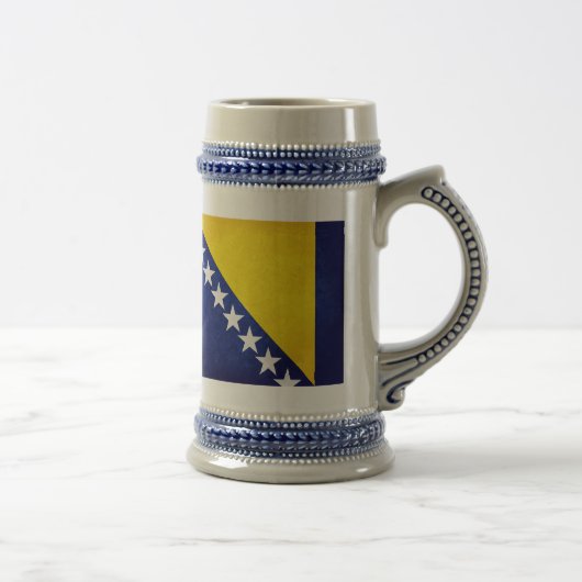 Flagge Bosniens Bierglas (Rechts)