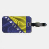 Flagge Bosniens Gepäckanhänger (Rückseite horizontal)