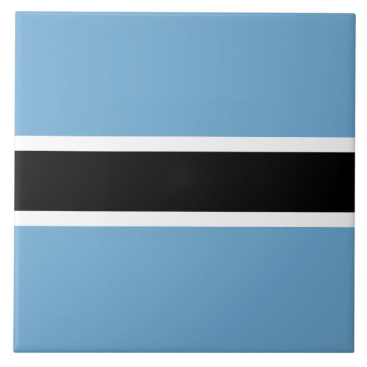 Flagge Botswanas (Botswana) Fliese (Vorderseite)