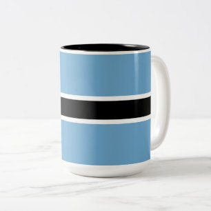 Flagge Botswanas (Botswana) Zweifarbige Tasse