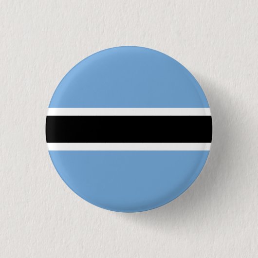 Flagge Botswanas Button (Vorderseite)