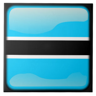 Flagge Botswanas Fliese