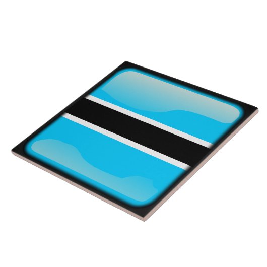 Flagge Botswanas Fliese (Seite)