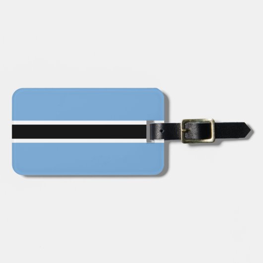 Flagge Botswanas Gepäckanhänger (Vorderseite horizontal)