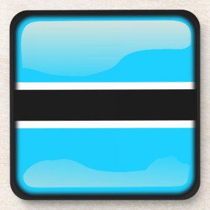 Flagge Botswanas Getränkeuntersetzer