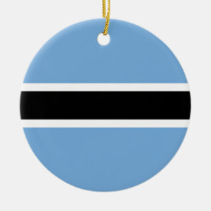Flagge Botswanas Keramik Ornament