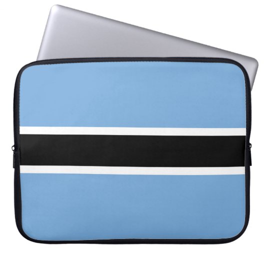 Flagge Botswanas Laptopschutzhülle (Vorderseite)