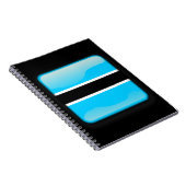 Flagge Botswanas Notizblock (Rechte Seite)