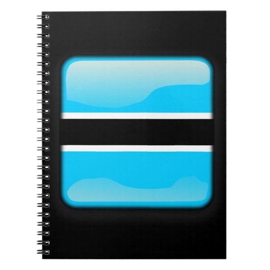 Flagge Botswanas Notizblock (Vorderseite)