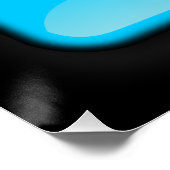 Flagge Botswanas Poster (Ecke)